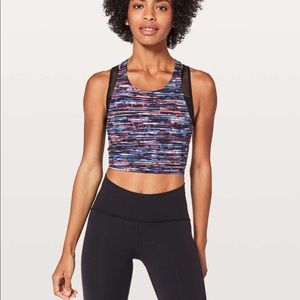 Lululemon Crop Top (break free - built in bra)